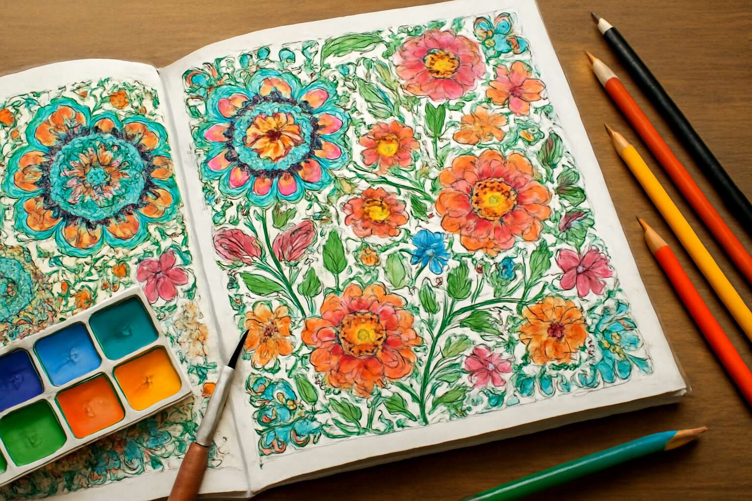 pigment adult coloring book