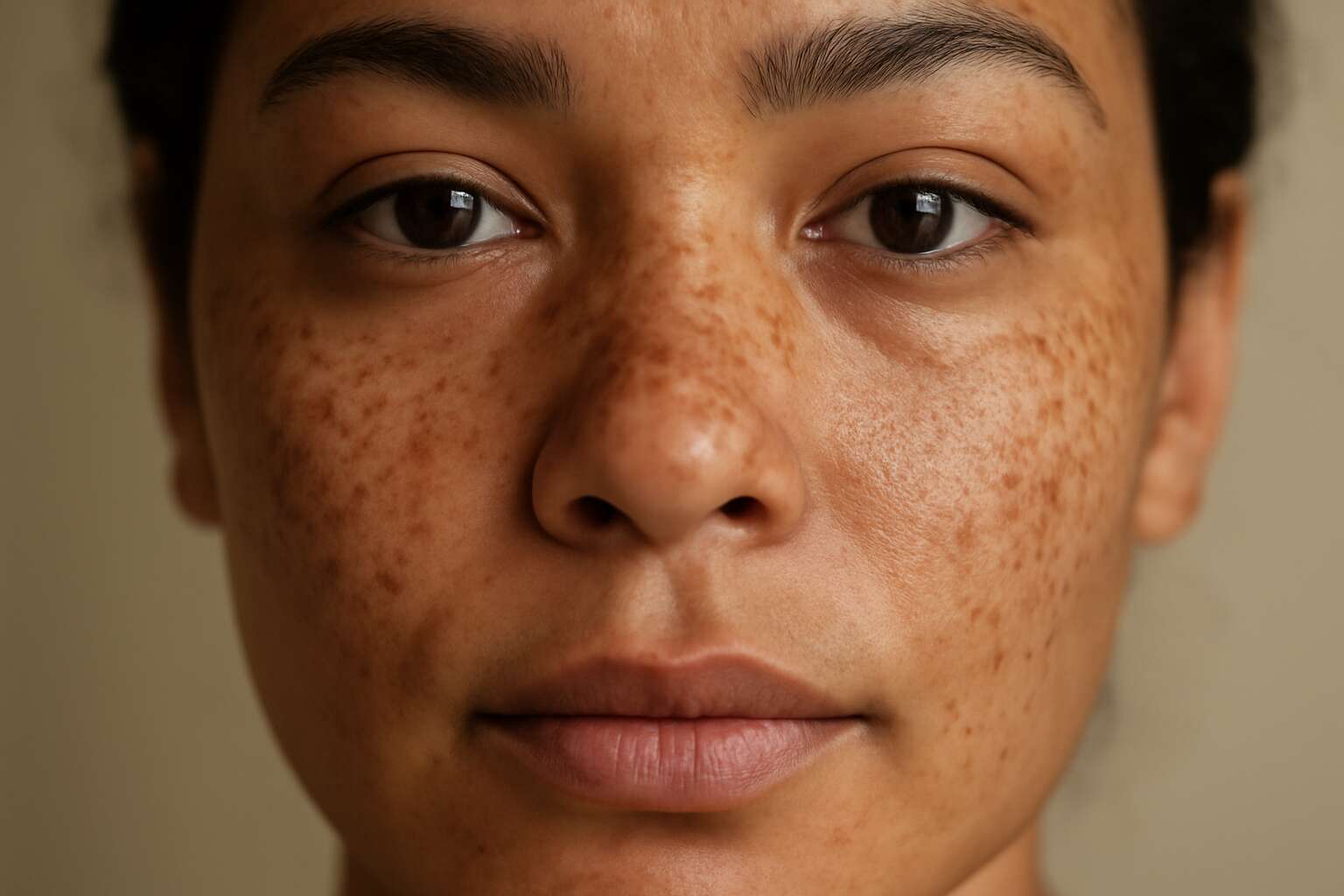 pigment on face