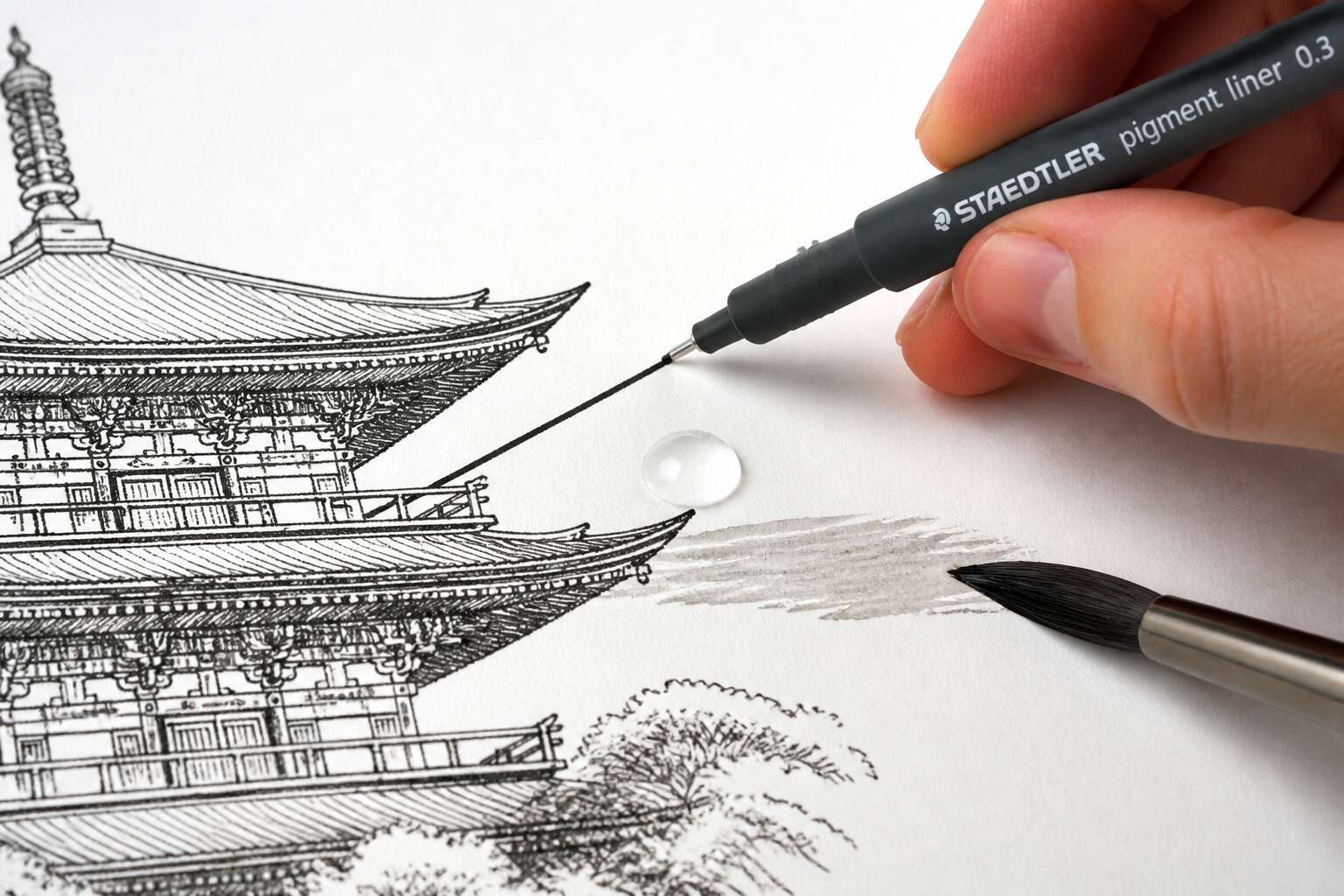 is staedtler pigment liner waterproof
